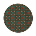 thumbnail image 1 of Ethnic Mouse Pad for Computers, Ornament with Geometric Details Bohemian Cultural Design, Round Non-Slip Thick Rubber Modern Gaming Mousepad, 8" Round, Multicolor, by Ambesonne, 1 of 2
