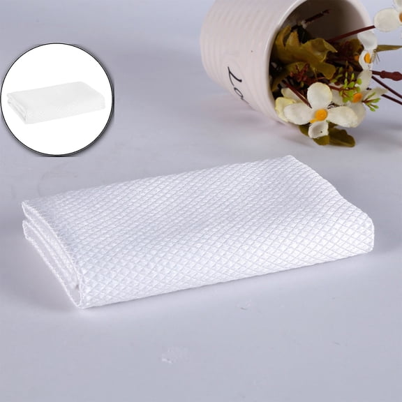 VQPeo Fiber Lock-Edged Dishcloth, Lint-Free Glass Wiping Cloth, Multipurpose Kitchen Cleaner Rag for Streak-Free Windows & Appliances