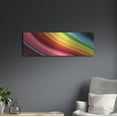 thumbnail image 6 of Luxe Metal Art 'Rainbow Hill' by Luxe Portfolio, Metal Wall Art, 36"x12", 6 of 9