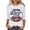 A14 White-Game Day, variant on Mifsaly Plus Size Game Day Shirt Women Glitter Letter Print 3/4 Sleeve Football Tee Loose Comfortable Sport Pullover Team Fans Game Day T Shirts XXXXL