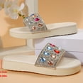 thumbnail image 5 of Mostsola Womens Platform Sandals Glitter Rhinestone Slip on Shoes Slides Dress Shoes, 5 of 8