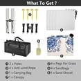 thumbnail image 4 of Portable Beach Tent Sun Shelter With Ground Pegs Water And Wind Resistant Sun Shade Canopy Angle Adjustable Porcelain-style Peony Flower, 4 of 7