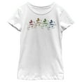 thumbnail image 4 of Disney Characters Mickey Walk Girl's Solid Crew Tee, White, X-Large, 4 of 4