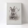 thumbnail image 3 of Vintage Easter Bunny Canvas Wall Art, Antique Spring Rabbit Painting, Rustic Dark Moody Rabbit Poster, Retro Esater Art Canvas, Cute Farmhouse Animal Wall Art, Nursery Wall Art 8x10inch Framed, 3 of 7