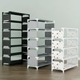 thumbnail image 3 of 1pc Multi-layer Plastic Storage Shoes Rack, Free Standing Shoes Rack, Easy, 3 of 5