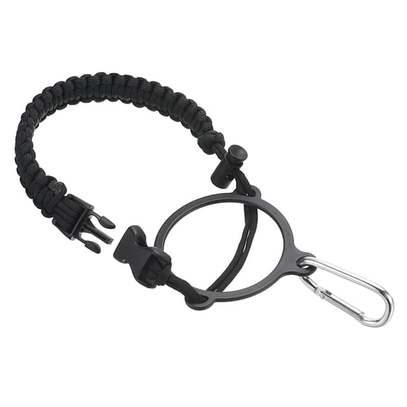 Uxcell Water Bottle Holder, Paracord Handle Strap Carrier Black