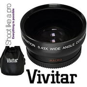 2-PC SET HD WIDE ANGLE & TELEPHOTO LENS for CANON REBEL T1i T2i (58mm Compatible)