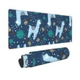 thumbnail image 2 of Disketp Gaming Mouse Pad Alpaca Astronaut In Space Pattern Large Mouse Mat Long Extended Desk Pad Non-Slip Rubber Mice Pads Stitched Edges Thin Pad (11.8x31.5 Inch), 2 of 9