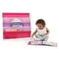 thumbnail image 4 of Humble Crew Kids Friends Bookshelf 4 Tier Book Storage, White/Pink/Purple, 4 of 6