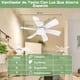 thumbnail image 2 of Ventilador De Techo Modernos Con Luz Y Control Remoto, Ventiladores De Techo Silencioso Con Casquillo E27 De 40 W, 6 Aspas, 3 Velocidades, Led De 3 Colores Ajustables, Para Dormitorio, Sala De Estar, 2 of 3