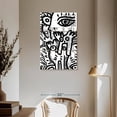thumbnail image 3 of Elephant Stock Black And White Graffiti Italian Wall Art - Vertical Multi Panel Canvas - Living Room Wall Decor - Kids Nursery Multi Panel - Black And White Decor By Emmanuel Signorino - 36" X 57", 3 of 8
