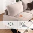 thumbnail image 3 of Sofá en Caja Zinus Colton de 3 Plazas de Memory Foam Beige, 3 of 6