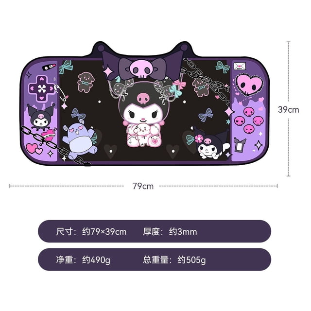Sanrios-alfombrilla de ratón de Anime de gran tamaño, almohadilla de teclado de juego de e-sports de dibujos animados, almohadilla de escritorio Kawaii, decoración de escritorio