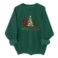 thumbnail image 2 of Craaazy Women's Christmas Shirt Long Sleeve Merry Christmas Sweatshirts Casual Pullover Tops Gifts, 2 of 8