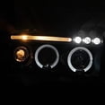 thumbnail image 3 of Halo Projector Headlight In Black Housing Clear Lens Made For And Compatible With 1994 - 2001 Dodge RAM 1500 2500 3500 94 95 96 97 98 99 00 01, 3 of 7