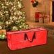 thumbnail image 2 of Bolsa de almacenamiento para árbol de Navidad, decoración para árbol de Navidad, bolsa portátil de PE con cremallera. Rojo Grande, 2 of 9