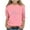 Pink, variant on BRGZLK Girls Cute Tops Breast Cancer Awareness T-Shirts Kids 3/4 Sleeve Loose Round Neck Casual Pullover Top Black 5-6 Years