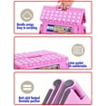 thumbnail image 5 of ACSTEP Folding Step Stool 13'' Tall Step Stool Plastic Step Stools with Non-Slip Surface, Pink, 5 of 9
