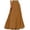 Coffee, variant on JAKANYQ Women's Skirts Fashion Casual High Waist Fold A Skirts Solid Vintage Loose Beach Wrap Maxi Long Skirt Skin-Friendly Relaxed