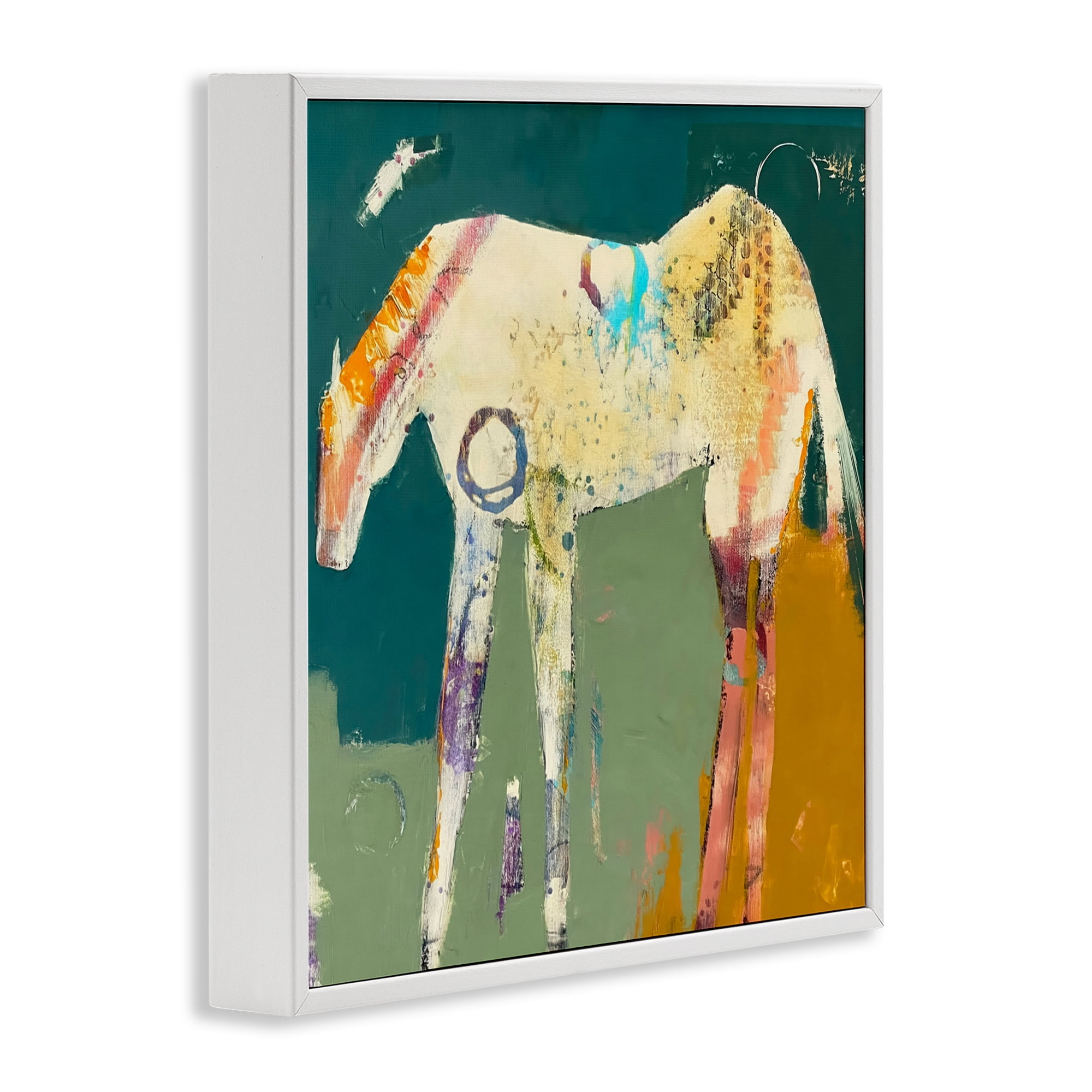 Into The Mystic Horse White Framed Giclee Art, design by Dianna Fritzler