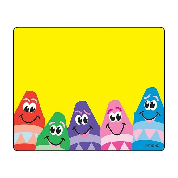 TREND Colorful Crayons Name Tags