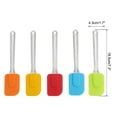 thumbnail image 2 of 5pcs Kitchen Cooking Flexible Silicone Spatula Set Heat Resistant Turner Scraper Baking Red Green Blue Yellow Orange, 2 of 7