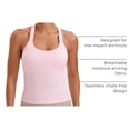 thumbnail image 4 of Musculosa CRZ YOGA sin costuras acanalada con espalda en Y color rosa fresa XS, 4 of 5