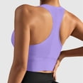 thumbnail image 4 of Stamzod Crop Tank Tops for Women Cropped Workout Tops Racerback Running Yoga Tanks Sleeveless Gym Shirts Purple XL, 4 of 6