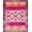 Pink Magenta Orange, Pattern 4, variant on ODIKA Hooked Southwestern Tiger Boho Aztec Maximalist Border Tibetan for Dorm Room, Small Living Apartment, Stain Resistant Low Profile