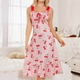 thumbnail image 5 of HomeGardon Nightgowns for Women,Summer Dresses Casual Homewear Sleeveless Round-Neck Long Dress Printing Sleepwear Sleepshirt,S-XL, 5 of 7