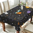thumbnail image 4 of Coolnut Halloween Ghost Tablecloth, Waterproof Washable Polyester Square Table Cover, Durable Tablecloth for Kitchen Dining Table Party Decor, 60"X 60", 4 of 7