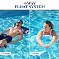 thumbnail image 3 of Hamaca de piscina Aqua LEISURE Waterlife 4 en 1, paquete de 2 unidades, azul marino Aqua LEISURE LIFE&WATER, 3 of 5