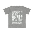 thumbnail image 1 of I want to drink wine and pet Harrier Unisex T-shirt S-3XL Dog Owner, 1 of 2