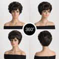 thumbnail image 4 of EWASWON Short Bob Wigs Human Hair 10 Inch Glueless Wear and Bob Wig With Bangs Human Hair Wigs for Black Women, 4 of 9
