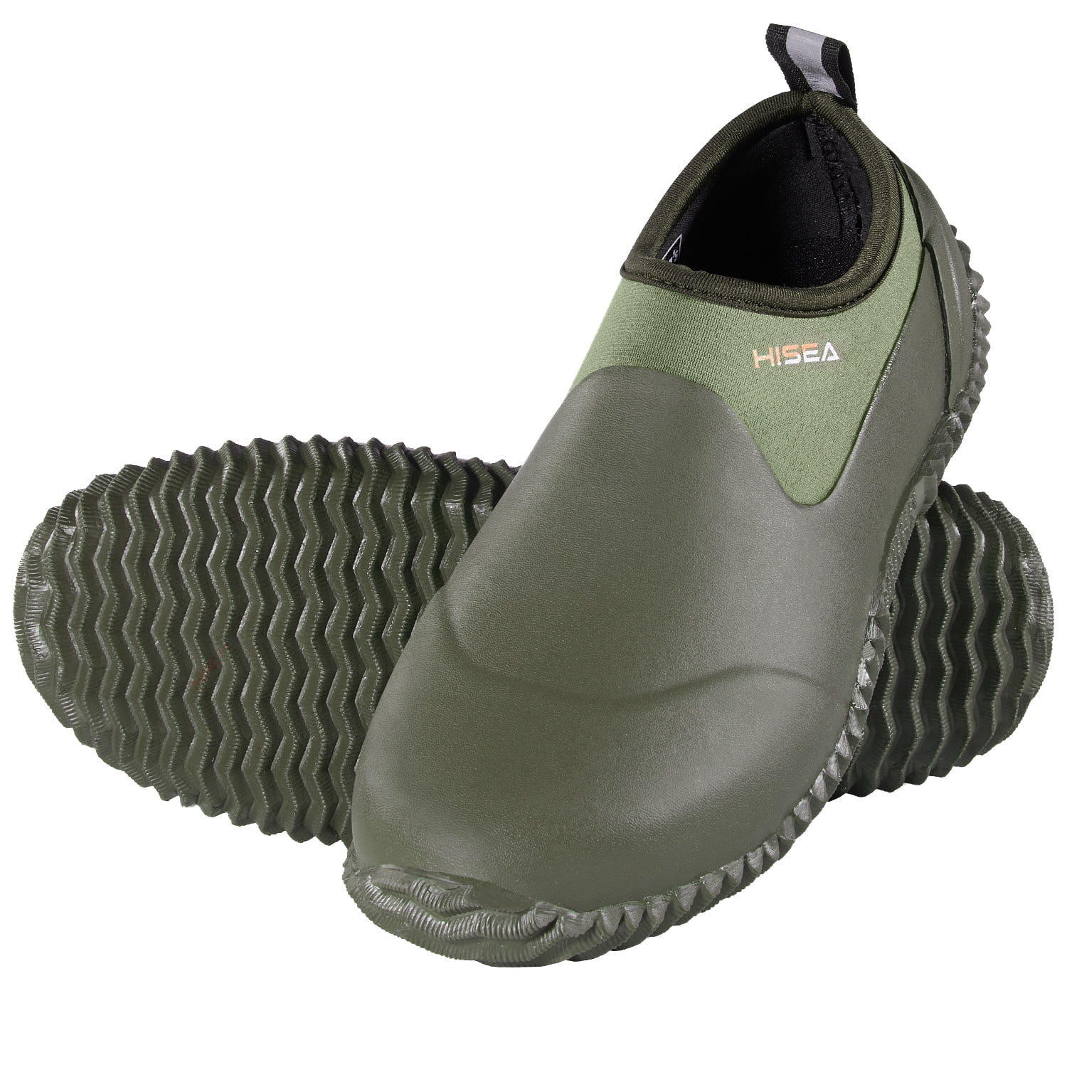 HISEA Unisex Rain Shoes Waterproof Rubber Garden Shoes Slip-on Muck Mud ...