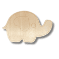 thumbnail image 2 of Unfinished Wood Etched Baby Elephant Shape | Paint By Line Crafts 18" / 1/8", 2 of 2