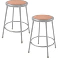 thumbnail image 5 of 24"H Hardboard Stool, Gray, Armless, Backless, 2/Pk, 5 of 5