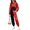 Red, variant on Arshiner 3 Piece Girls Jogger Set Sweatsuits Crop Sweatshirt Hoodie Adjustable Cami Top and Sweatpants