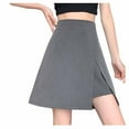 thumbnail image 2 of Dwaogom Women's Oversized High Waisted Slit Irregular Skirt Shorts Pjm Pants For Teen Girls Linen Black Slacks Pantalones Pants, 2 of 3