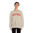 thumbnail image 4 of Pizza Queen Sweatshirt Gifts Crew Neck Shirt Long Sleeve Unisex, 4 of 7