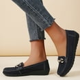 thumbnail image 6 of Black Women Easy Flocked Slip On Casual Shoes With Supportive Sole Lightweight Design For All Day Wear Perfect For Walking And Errands, 6 of 7