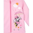 thumbnail image 3 of Disney Minnie Mouse Toddler Girls' Hooded Zip-Up Rain Jacket Umbrella Pink, 3 of 7