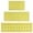 Yellow Lemon Slices, variant on Yellow Lemon Slices Green Pattern Kitchen Rugs Sets Of 3,Kitchen Runner Rugs Non Skid Washable,Decorative Kitchen Floor Mats for Kitchen,Sink,Laundry,17"x30" 17"x47" 17"x59"