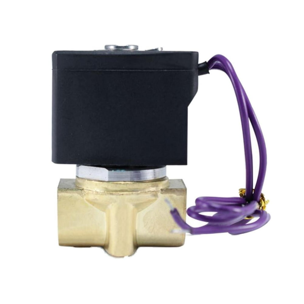 1/8" N.C. 110V AC Electric Brass Solenoid Valve For Water, Air, Gas