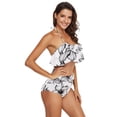 thumbnail image 3 of Ckdifva Full Flowers Womens High Waisted Bikini Set Two Piece Swimsuit Bathing Suits, 3 of 5