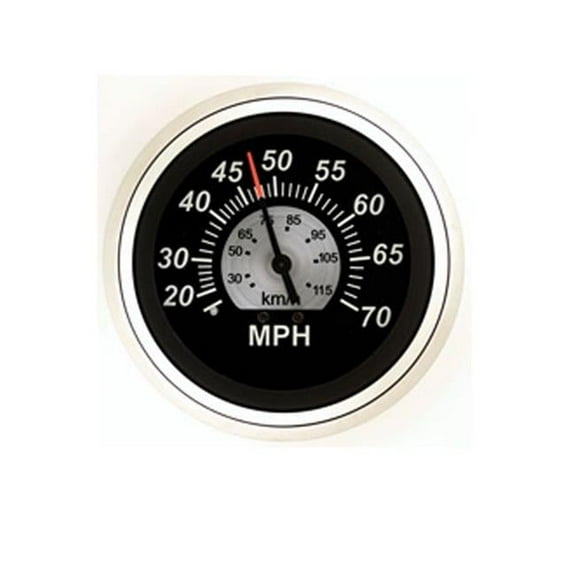 Sierra 67285P 67285P; Black Sterling Speedometer Kit 70Mph