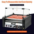 Hot Dog Roller,11 Rollers 30 Hot Dogs Capacity, 1950W Stainless Sausage