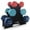 Red, Light Blue, Dark Blue, variant on HolaHatha 3, 5, and 8 Pound Neoprene Dumbbell Weights Set with Rack, Multi