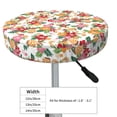 thumbnail image 4 of Pofeuu Pineapple Flower Print Round Bar Stool Covers - Super Soft and Washable Elastic Stool Cushion Slipcover Easy Clean Velvet-14 inch, 4 of 7