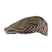 Mens Traditional Checked Tweed Flat Cap | Sock Snob | Newsboy Style
